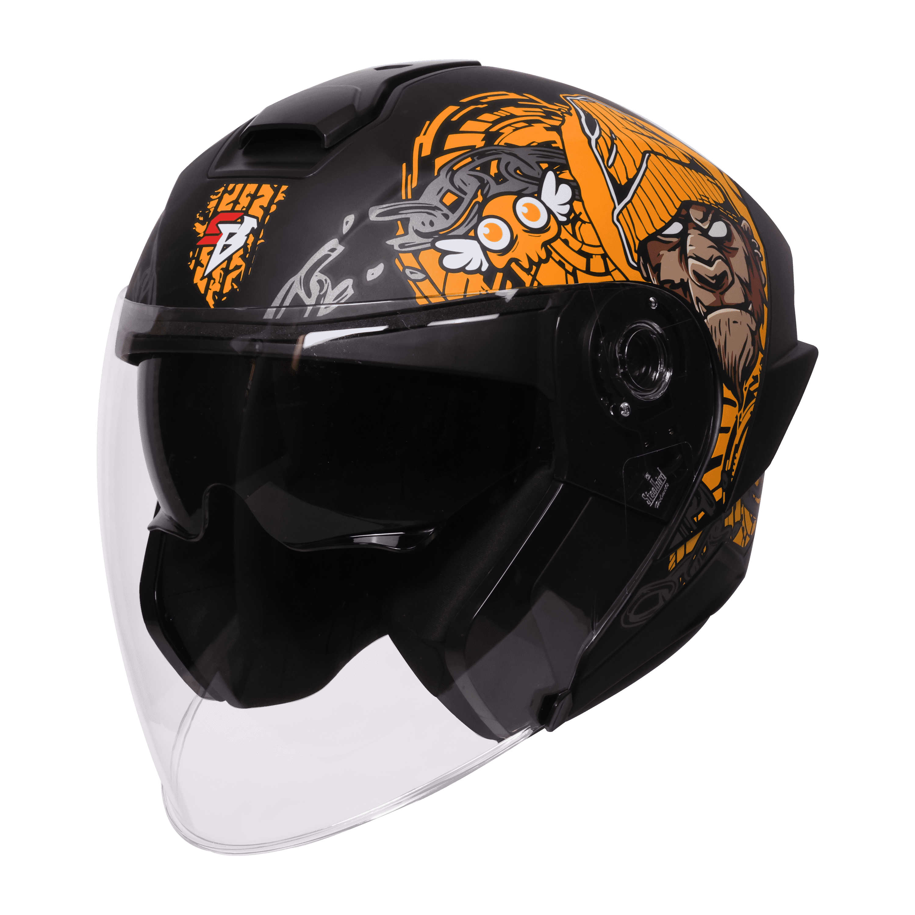 SBA-10 ISS MAD APE GLOSSY BLACK WITH ORANGE